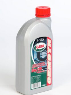 gem oils fully synthetic longlife dow saps 5w/30 engine oil